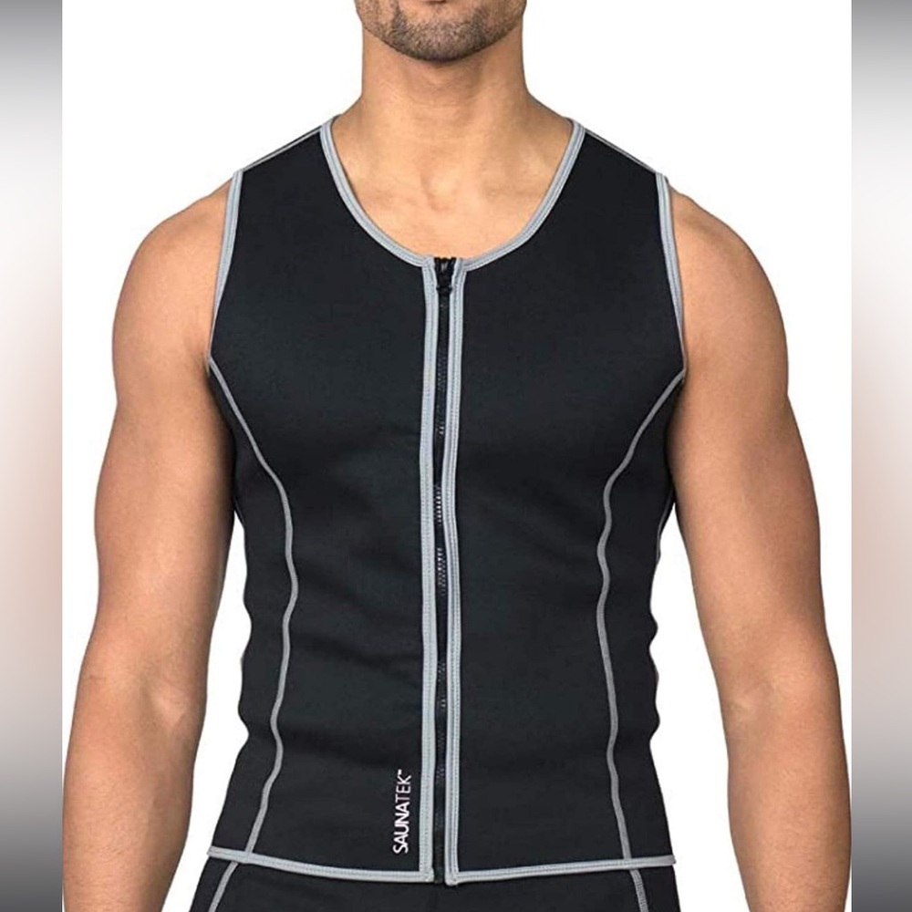 Men's Sauna Sweat Suit Vest for Exercise and Heat Training, Neoprene